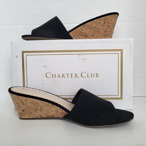 .Charter Club - Nallahh Wedge Sandals - - Picture 1 of 5
